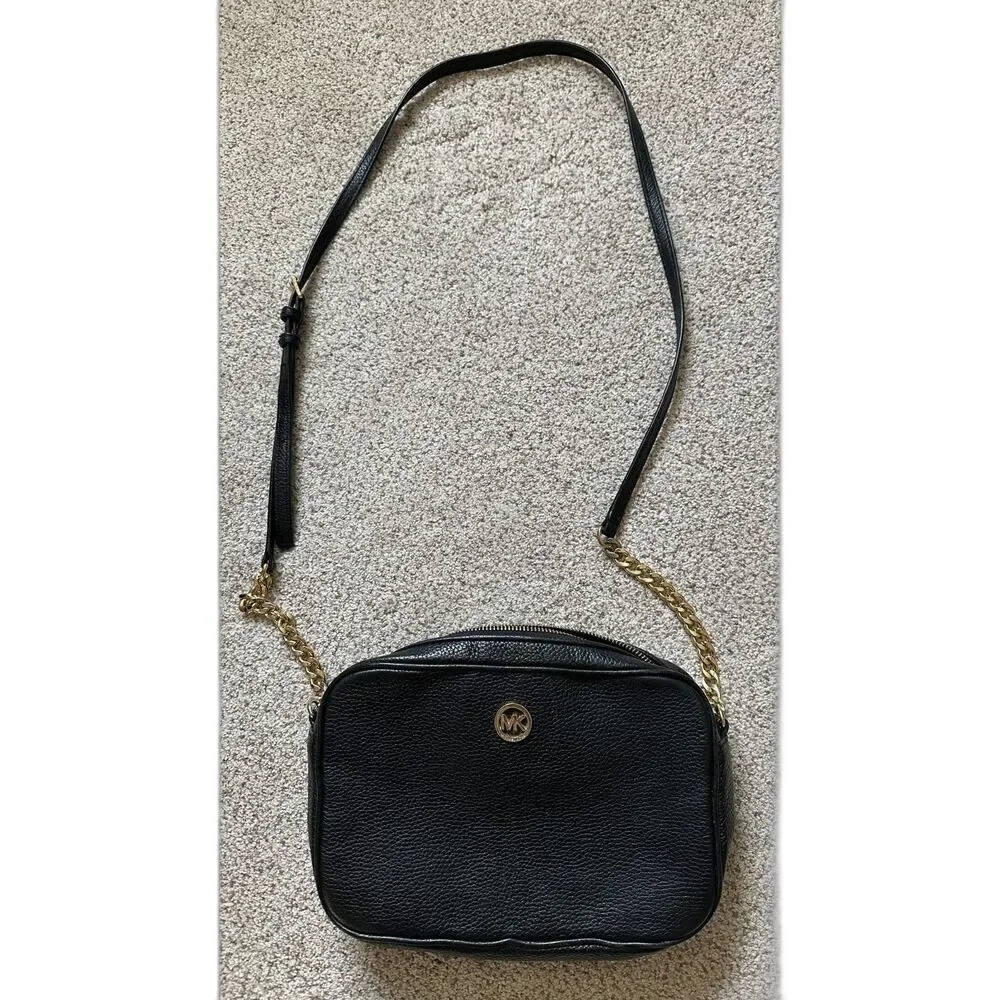 Michael Kors Fulton Large Pebbled Leather Crossbody Bag